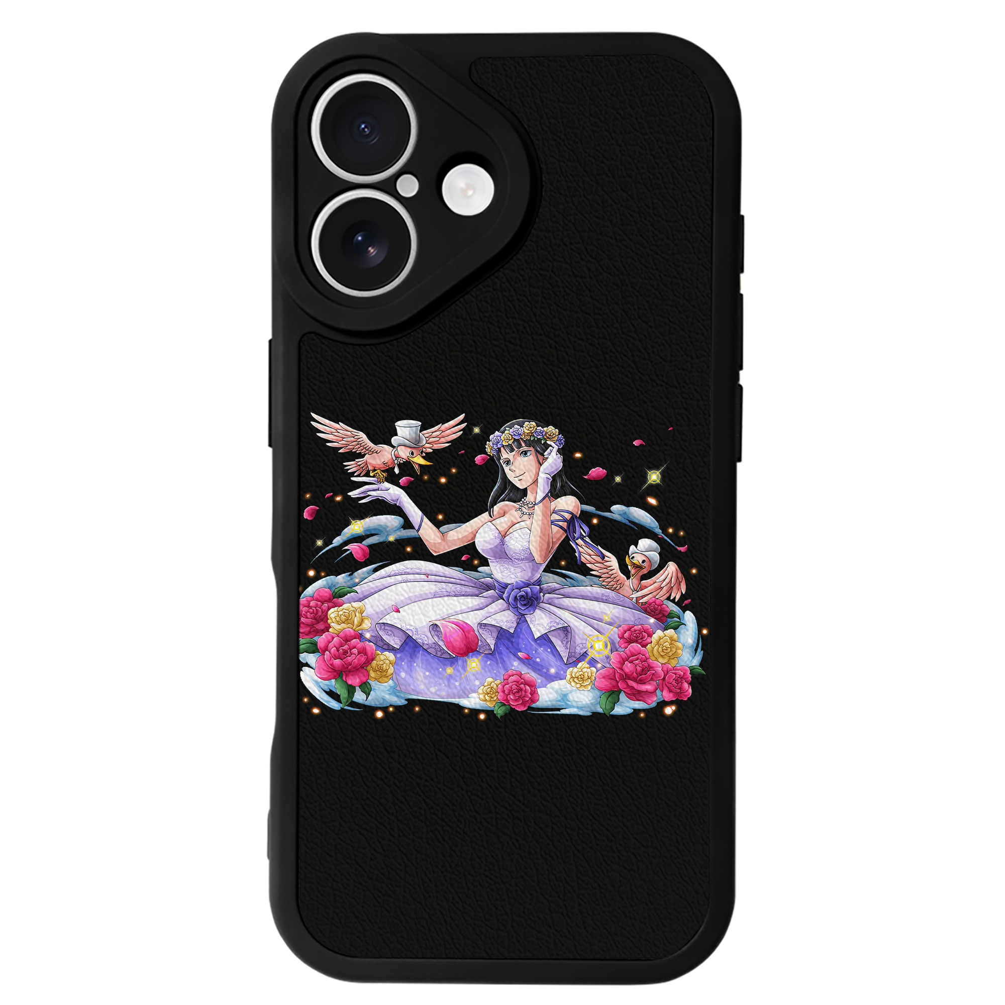 （画像用） ワンピース ニコ・ロビン ONE PIECE Nico Robin 【iPhone 16シリーズ対応】シリコンスマホケース（レザー調） 材質：シリコン